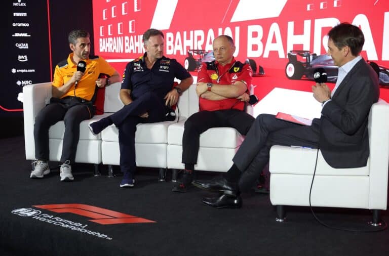 Andrea Stella, Christian Horner, Frederic Vasseur, Red Bull, F1