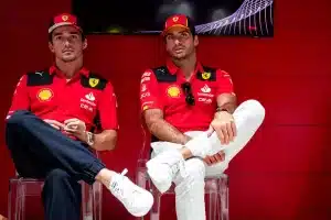 carlos sainz, charles leclerc, ferrari