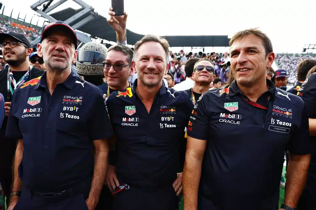 Adrian Newey, Christian Horner, Pierre Wache, red bull