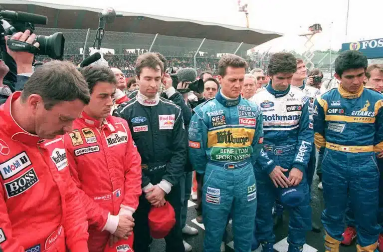 Nigel Mansell, Jean Alesi, Heinz-Harald Frentzen, Michael Schumacher, Damon Hill, Aguri Suzuki