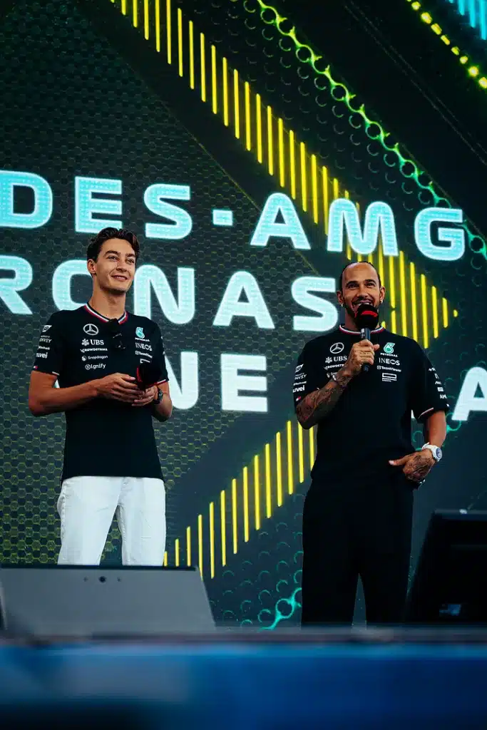 George Russell, Lewis Hamilton