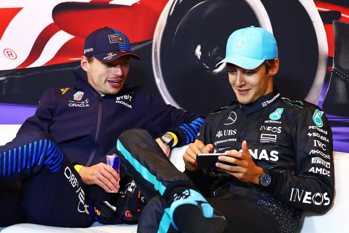 Max Verstappen, George Russell, F1