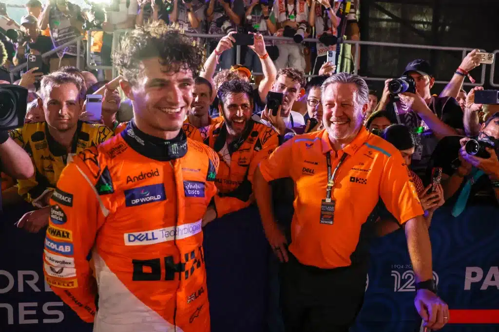 Lando Norris, Zak Brown, McLaren