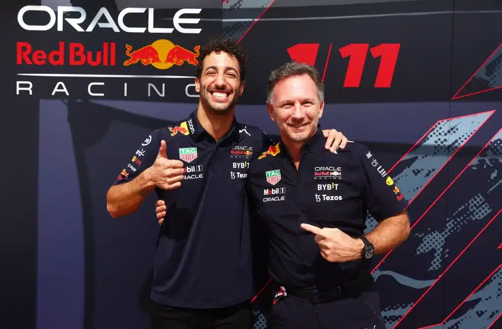 Daniel Ricciardo, Christian Horner, Red Bull racing