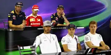 Daniel Ricciardo, Sebastian Vettel, Max Verstappen, Lewis Hamilton, Felipe Massa, Nico Rosberg