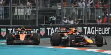Lando Norris, Max Verstappen csatáznak a 2025-ös Miami Nagydíjon