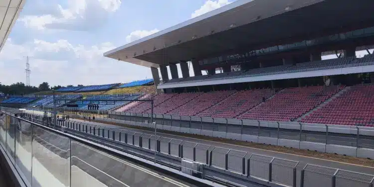 Sajtótájékoztató a Hungaroring felújításáról.