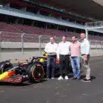 Sajtótájékoztató a Hungaroring felújításáról. Szujó Zoltán, Gyulay Zsolt, Kiss Norbi, dr. Schmidt Ádám
