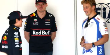 Yuki Tsunoda, Max Verstappen, Liam Lawson
