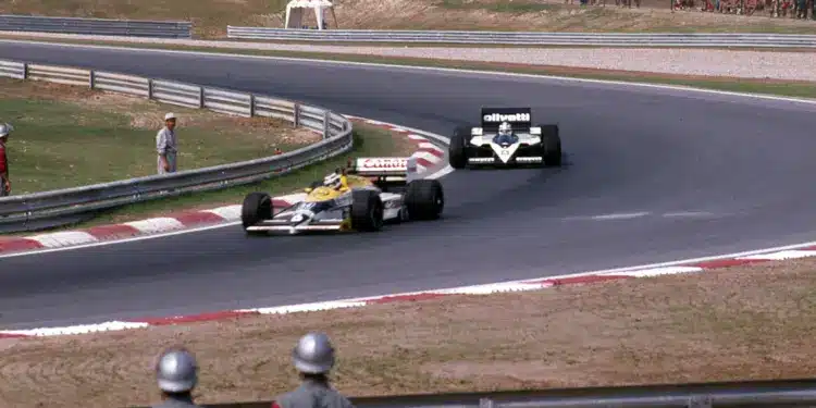 Hungaroring 1986, Magyar Nagydíj, Nelson Piquet-t Derek Warwick üldözi