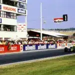 Hungaroring, Magyar Nagydíj,1986 – Ayrton Senna a célegyenesben