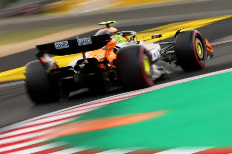 Norris nyitott az élen a Hungaroringen, Hülkenberg helyettese hamar leparkolt