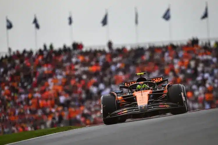 Van, aki szerint a holland rajongók gúnyolódtak Lando Norris kiesésén