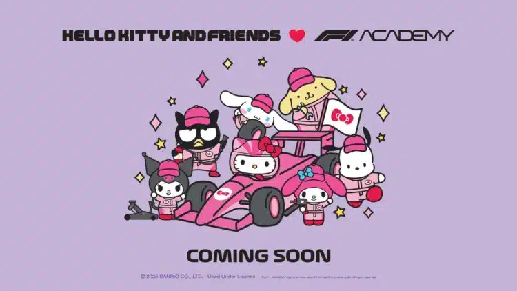 F1-es hétvégén tűnik fel Hello Kitty – Az F1 Academyvel lép partnerségre!
