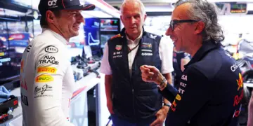 Max Verstappen, Laurent Mekies, Helmut Marko