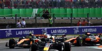 2025 Olasz Nagydíj: Max Verstappen (Red Bull), Lando Norris (McLaren), Oscar Piastri (McLaren)