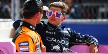 Lando Norris és Max Verstappen, Las Vegas 2025