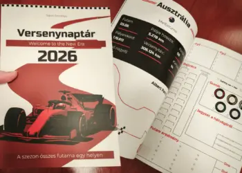 Versenynaptár 2026: magyar F1-rajongói kiadvány, amit imádni fogsz!