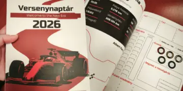 Versenynaptár 2026: magyar F1-rajongói kiadvány, amit imádni fogsz!
