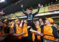 McLaren - Lando Norris ünneplés, F1 2025 Abu Dhabi