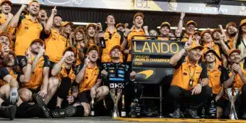 McLaren - Lando Norris ünneplés, F1 2025 Abu Dhabi