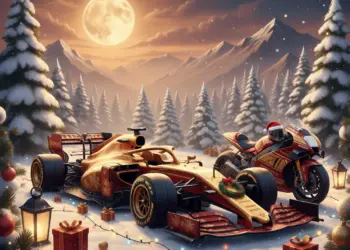 Karácsonyi motorsport-puzzle, ünnepi levezetőnek