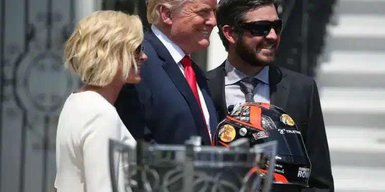 Donald Trump, Martin Truex Jr., Sherry Pollex, Indycar