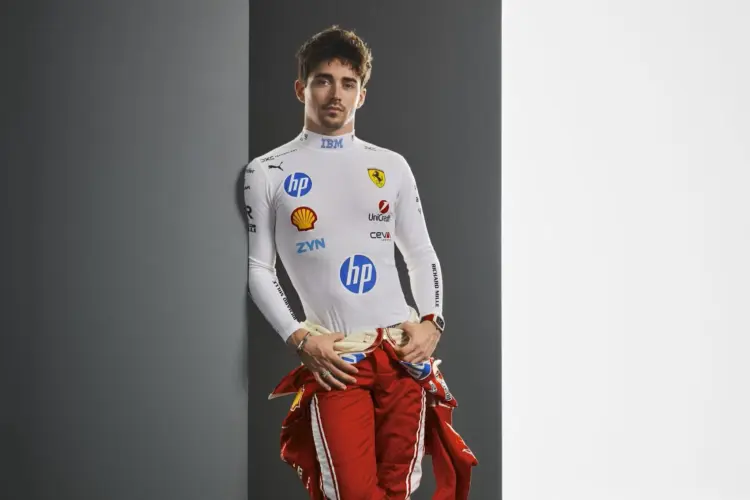 Charles Leclerc stúdiófotó 2026