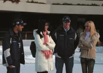 Juan Pablo Montoya, Connie Montoya, Ralf Schumacher, Cora Schumacher