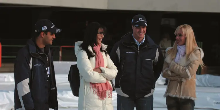 Juan Pablo Montoya, Connie Montoya, Ralf Schumacher, Cora Schumacher