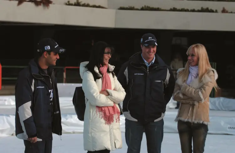 Juan Pablo Montoya, Connie Montoya, Ralf Schumacher, Cora Schumacher