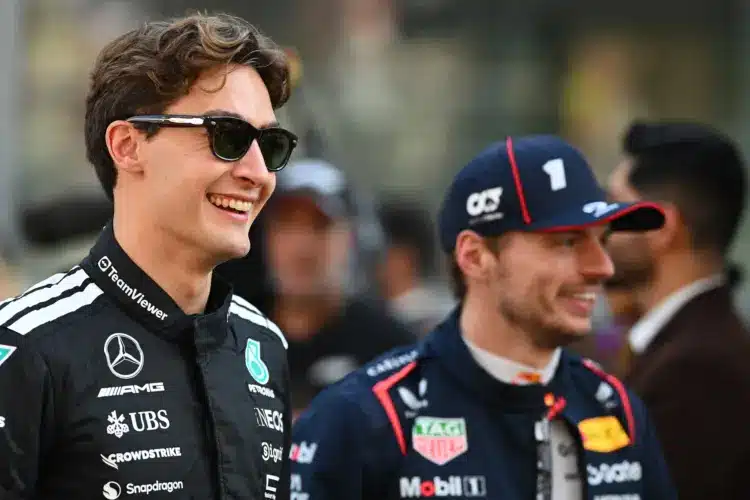 George Russell, Max Verstappen