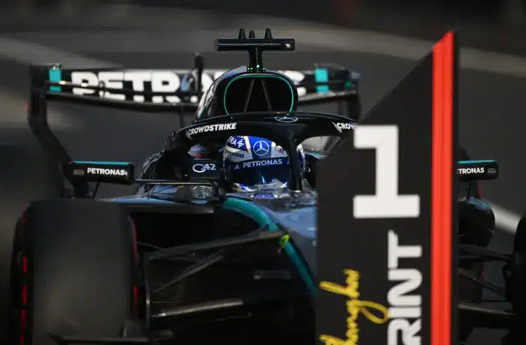 George Russell sprint pole, Kína