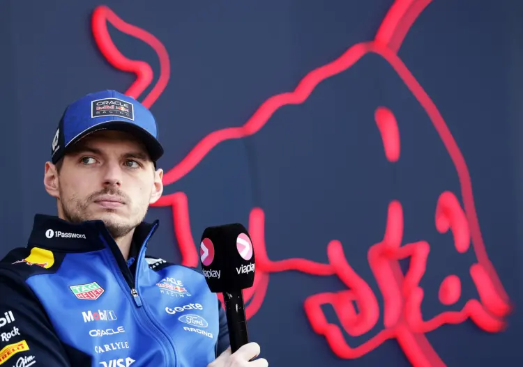 Max Verstappen, Viaplay mikrofonnal a kezében