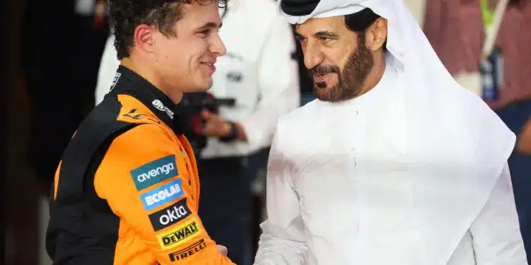 Lando Norris, Mohammed ben Sulayem