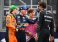 Oscar Piastri, Max Verstappen, Franco Colapinto, George Russell