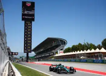 Fernando Alonso (Aston Martin(, 2025 Barcelona, F1 Spanyol Nagydíj