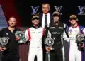 Théophile Naël (2.), Brando Badoer (1.), Freddie Slater (3.), F3 Monaco 2026