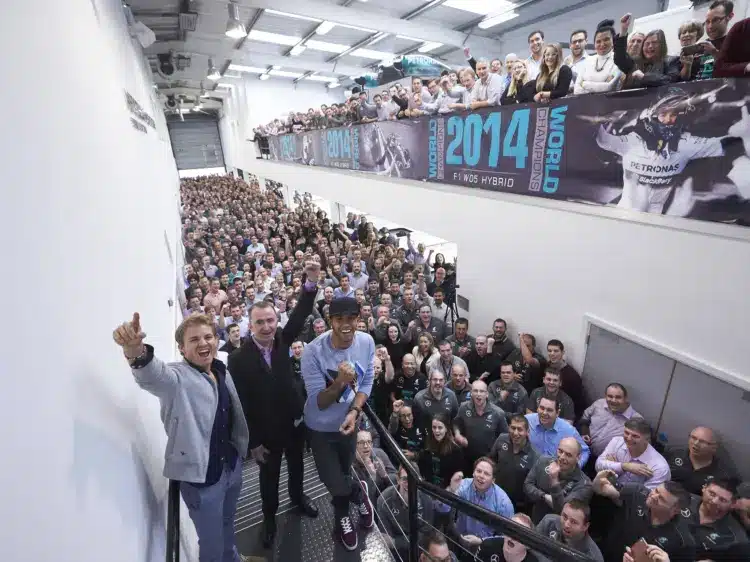 Lewis Hamilton, Nico Rosberg, Paddy Lowe