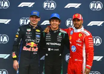 Verstappen, Antonelli, Hamilton