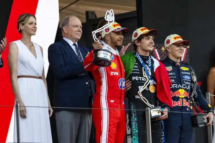 Lewis Hamilton, Andrea Kimi Antonelli, Isack Hadjar, Reinert herceg