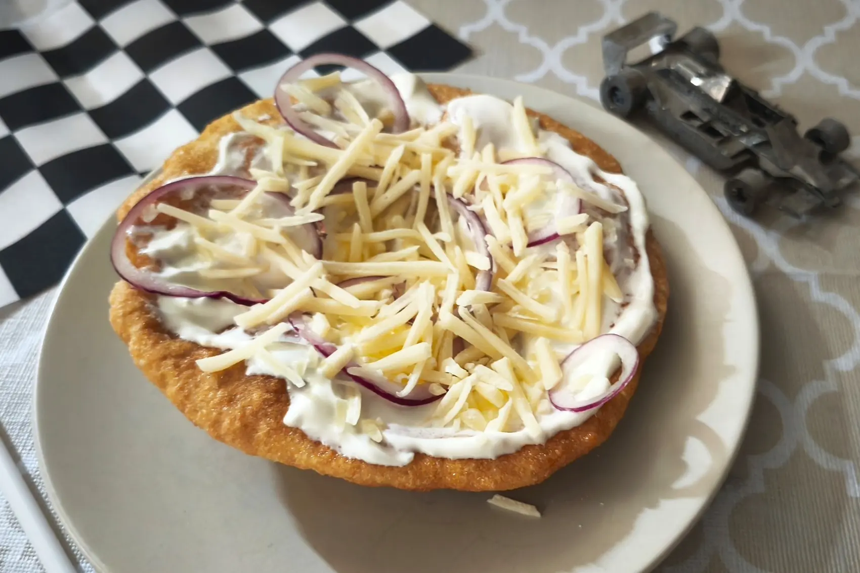 F1 Magyar Nagydíj lángos recept