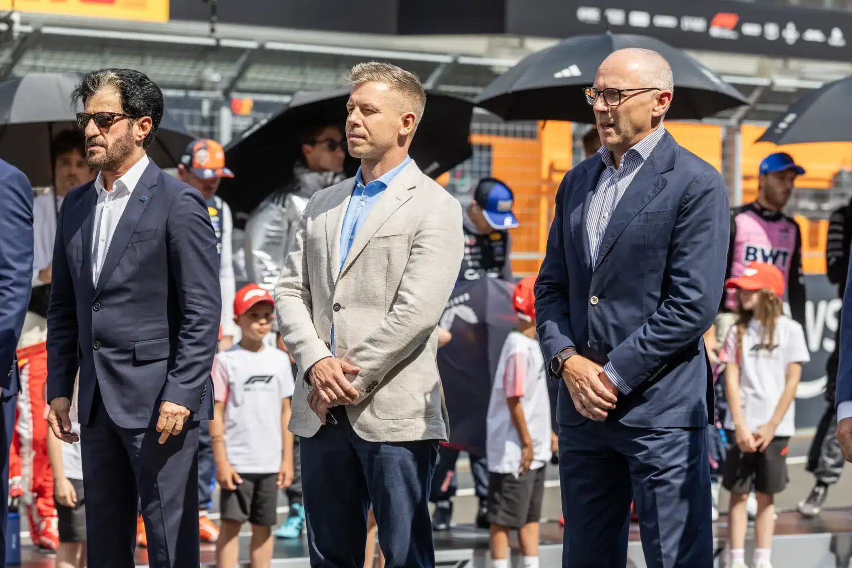 Mohammed ben Sulayem, Magyar Péter, Stefano Domenicali, F1 2026 Magyar Nagydíj, Hungaroring