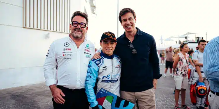 Gwen Lagrue, James Anagnostiadis, Toto Wolff, Mercedes