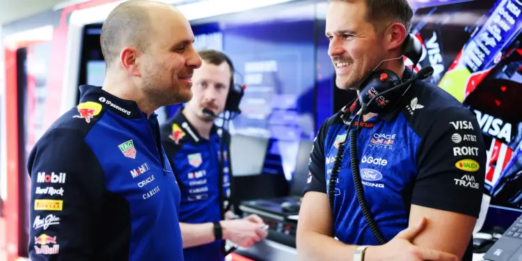 Gianpiero Lambiase és Tom Hart, F1 Red Bull Racing