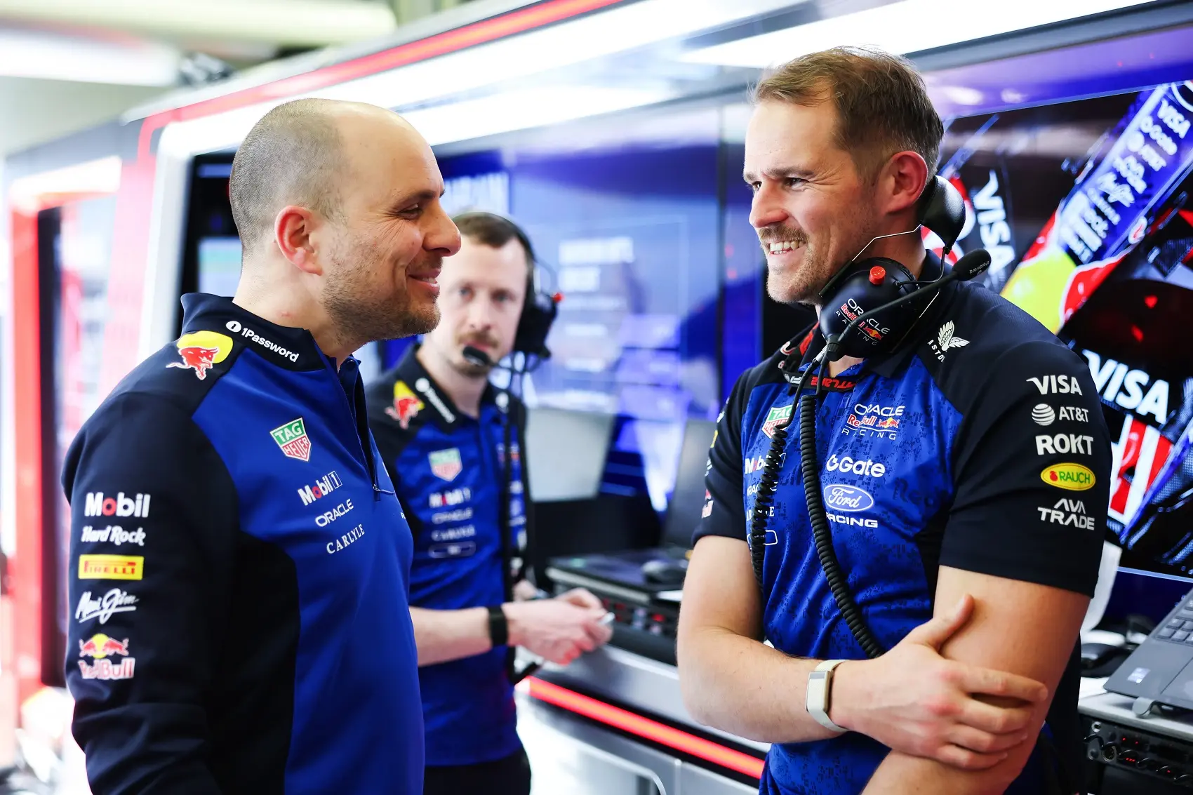 Gianpiero Lambiase és Tom Hart, F1 Red Bull Racing