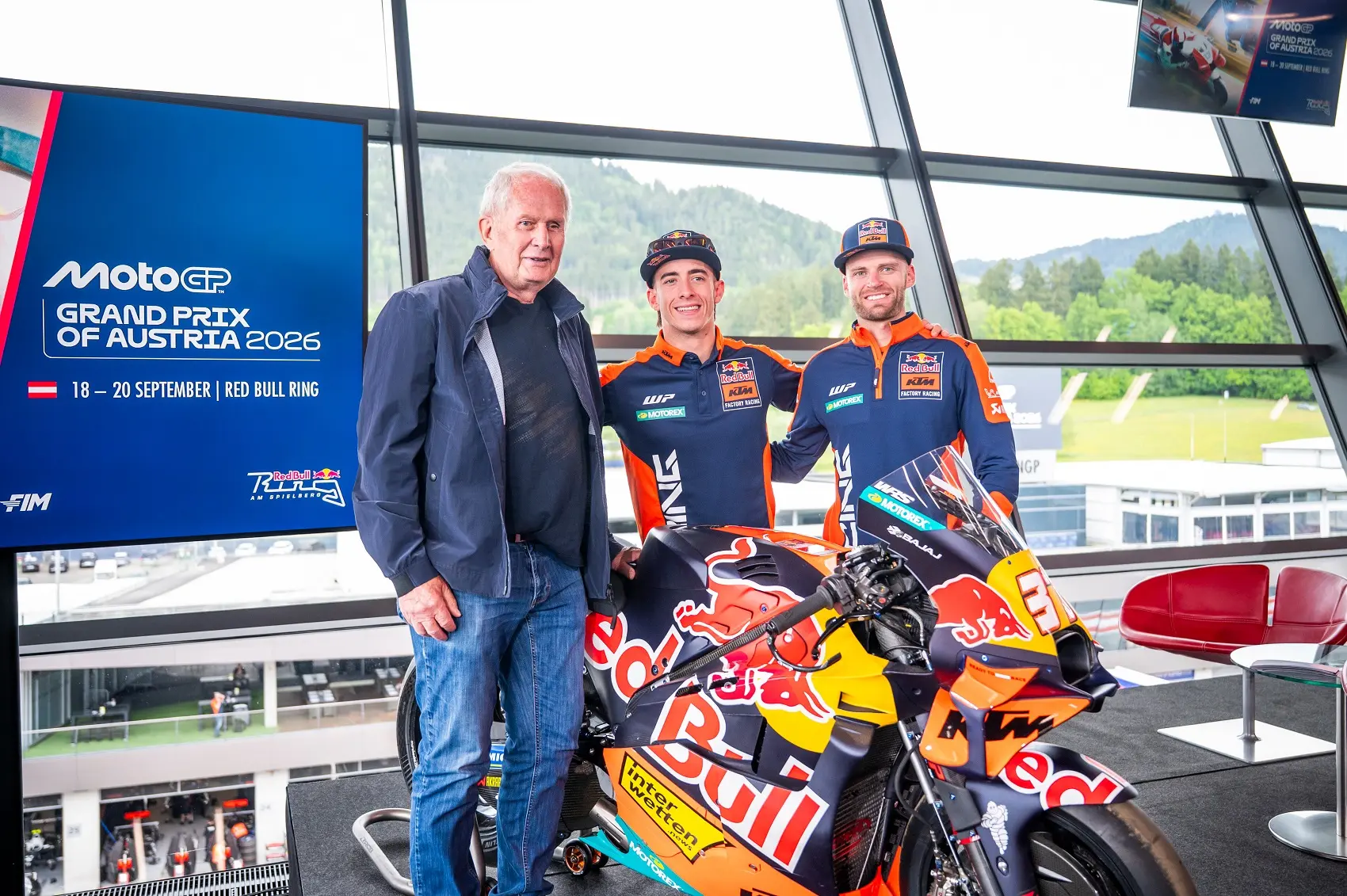 Dr. Helmut Marko , Pedro Acosta , Brad Binder
