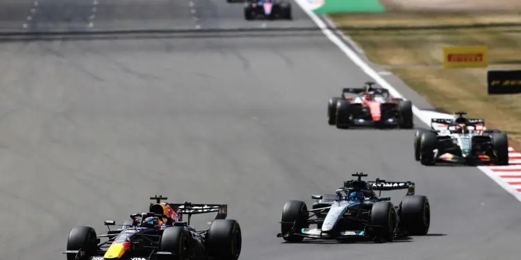 F1 sprint, Silverstone: MaxVerstappen, George Russell
