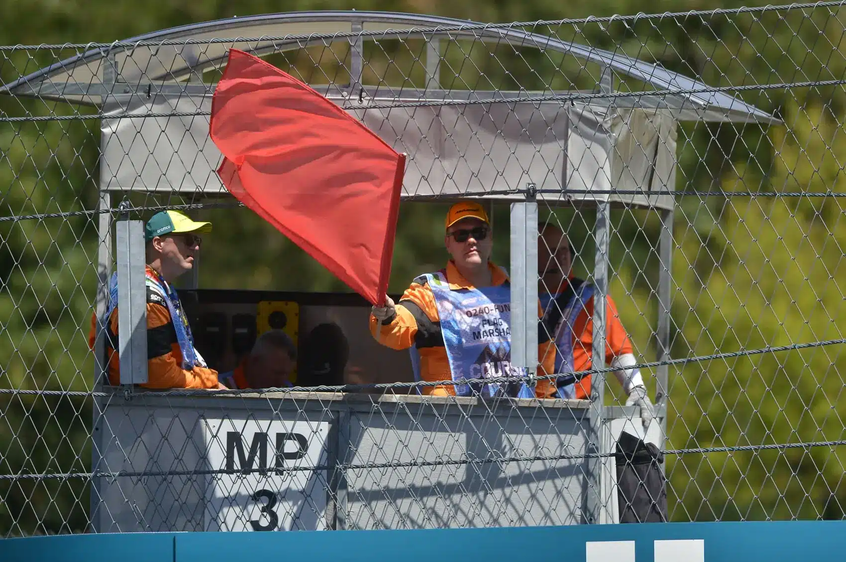 F1 Magyar Nagydíj, red flag