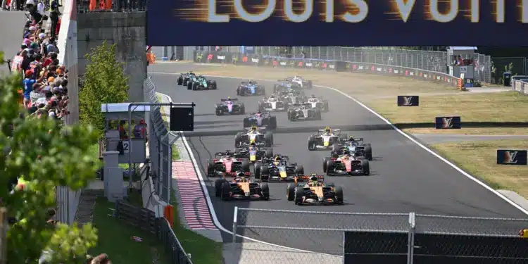 Hungarorging F1 2026 Magyar Nagydíj rajt
